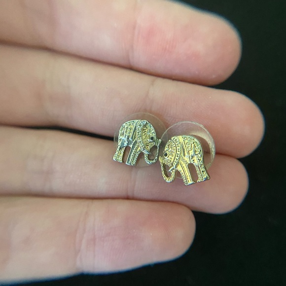 Elephant earrings - Picture 2 of 2